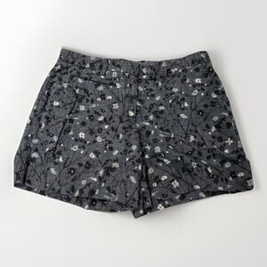 Gap Blue Floral Canvas 100% Cotton Tailored Shorts Women's Size 6 Reg EUC